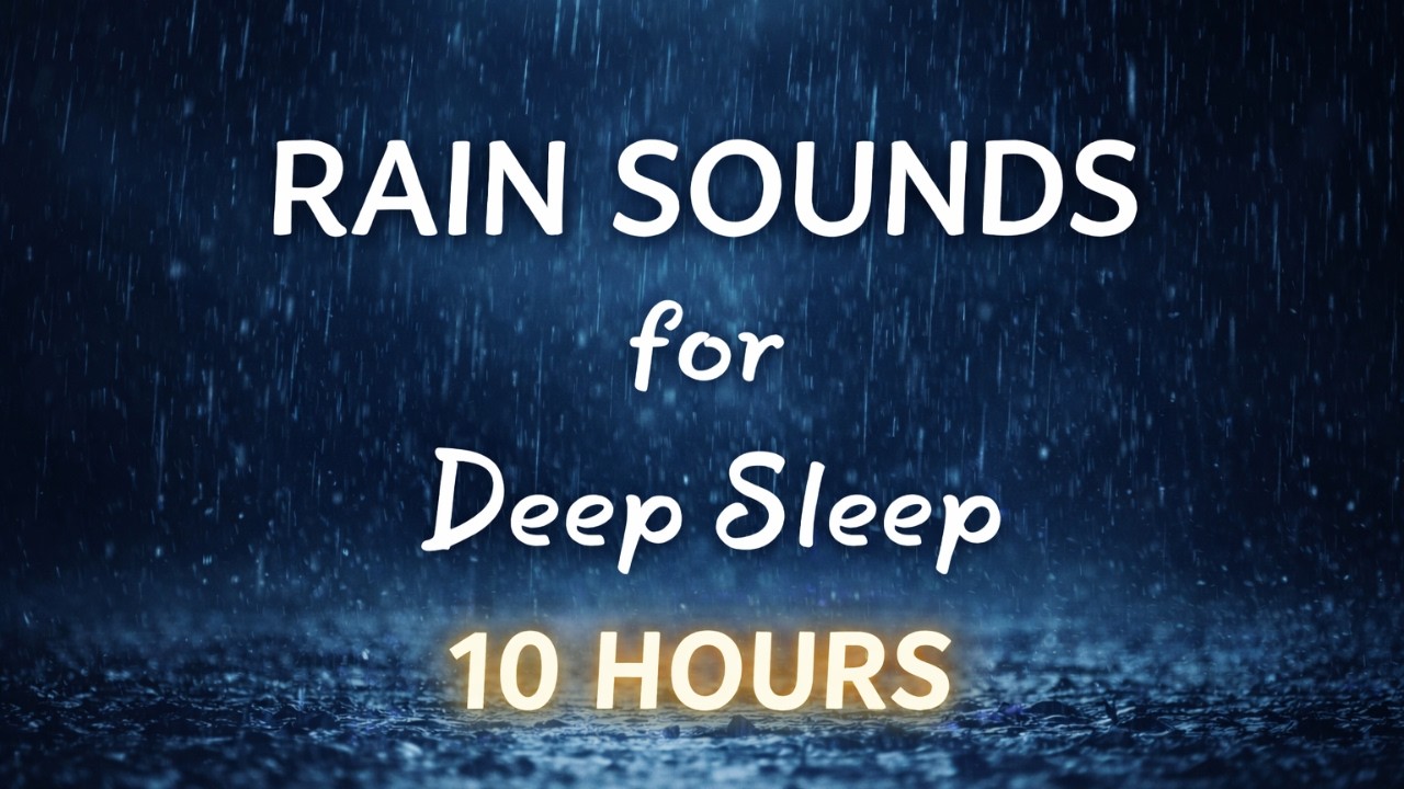 Rain Sounds Deep Sleep No Ads Black Screen, Fall Asleep instantly, Relaxing Raining Sounds 10 hours
