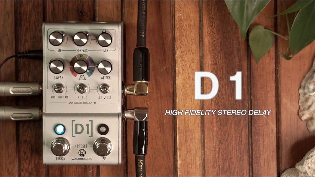 My UPGRADED Walrus Audio D1 V2 Delay PRESETS, and New STEREO FEATURES