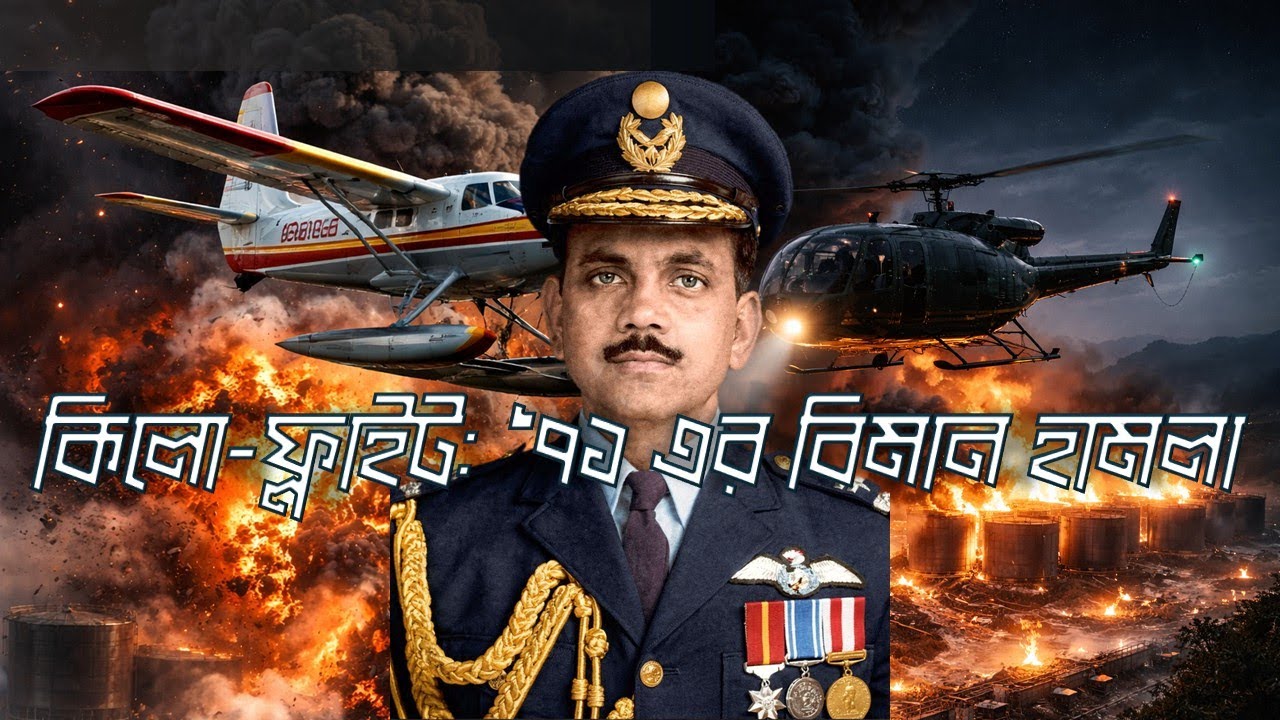 কিলো-ফ্লাইটঃ ১৯৭১ এর প্রথম বিমান হামলা 🇧🇩 #kiloflight #victoryday #AKKhandaker