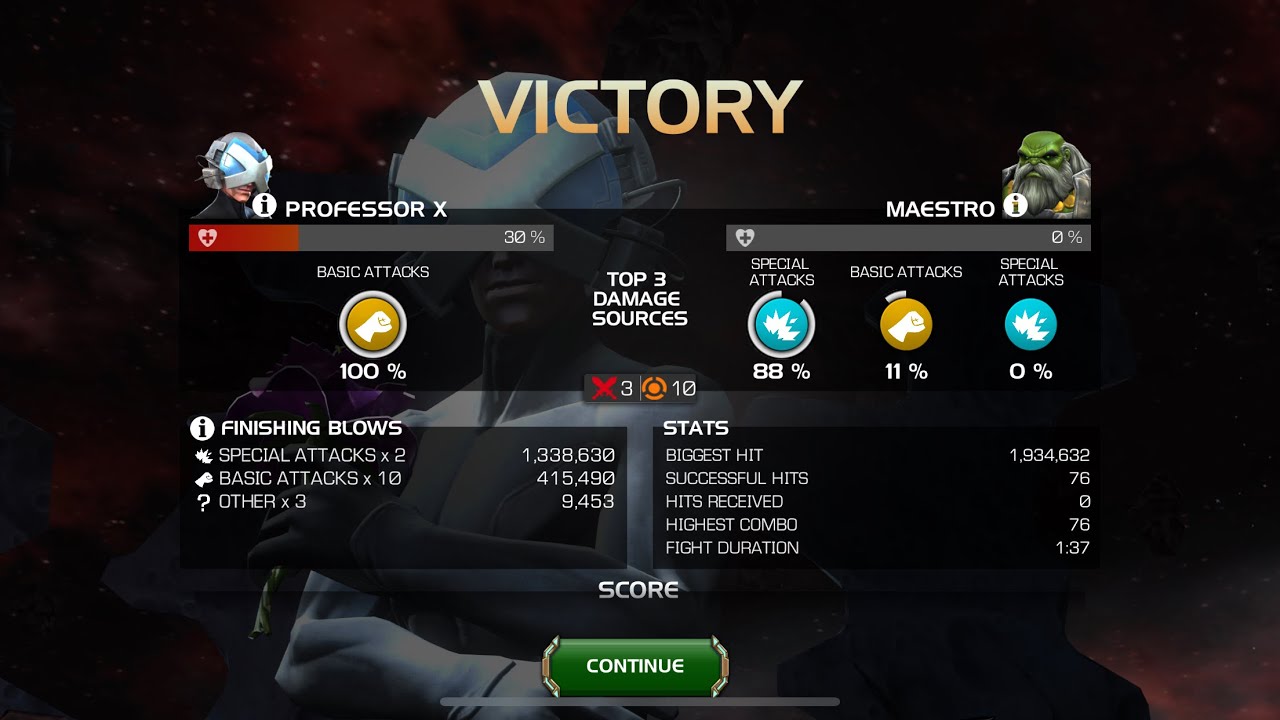 MCOC Alliance raid, left lane Maestro boss. Professor X take down. 7 star Rank 2