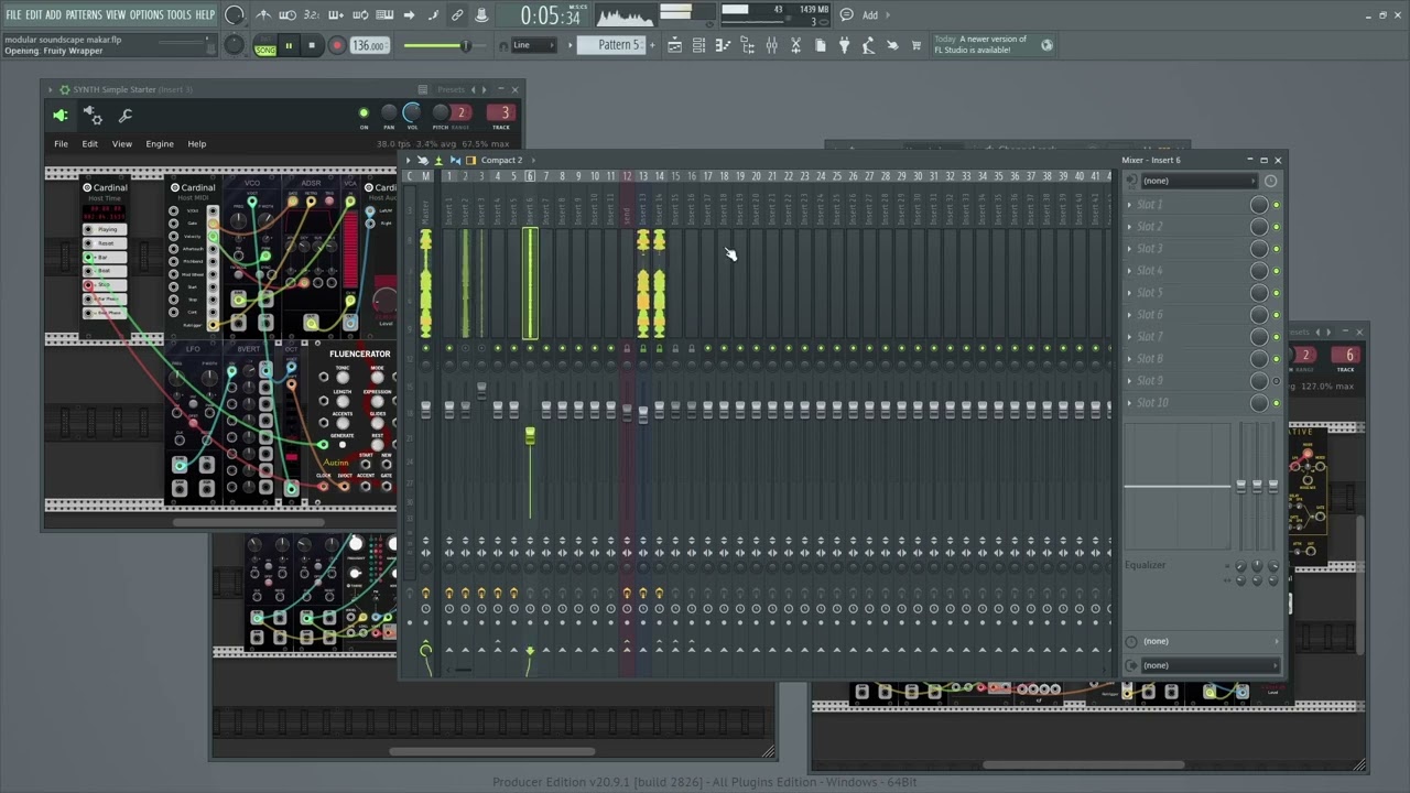 A love letter to Cardinal, free modular synth/FX.