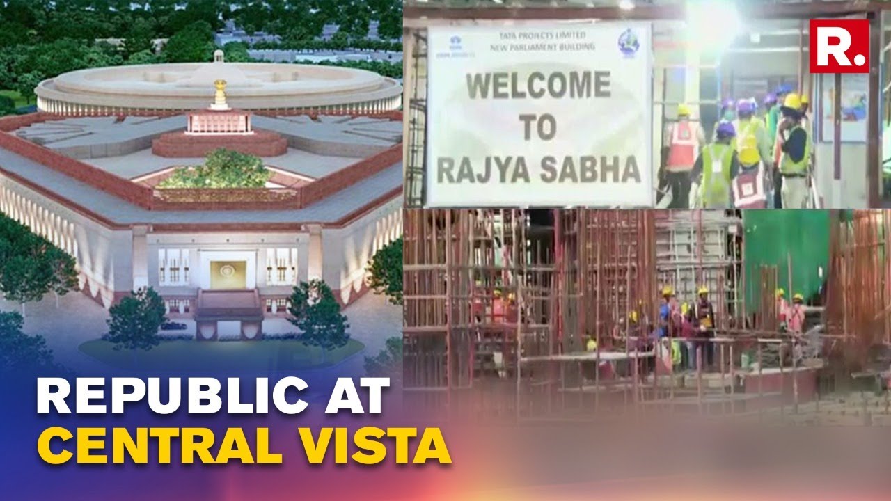 Republic Reports From Construction site of Central Vista Project