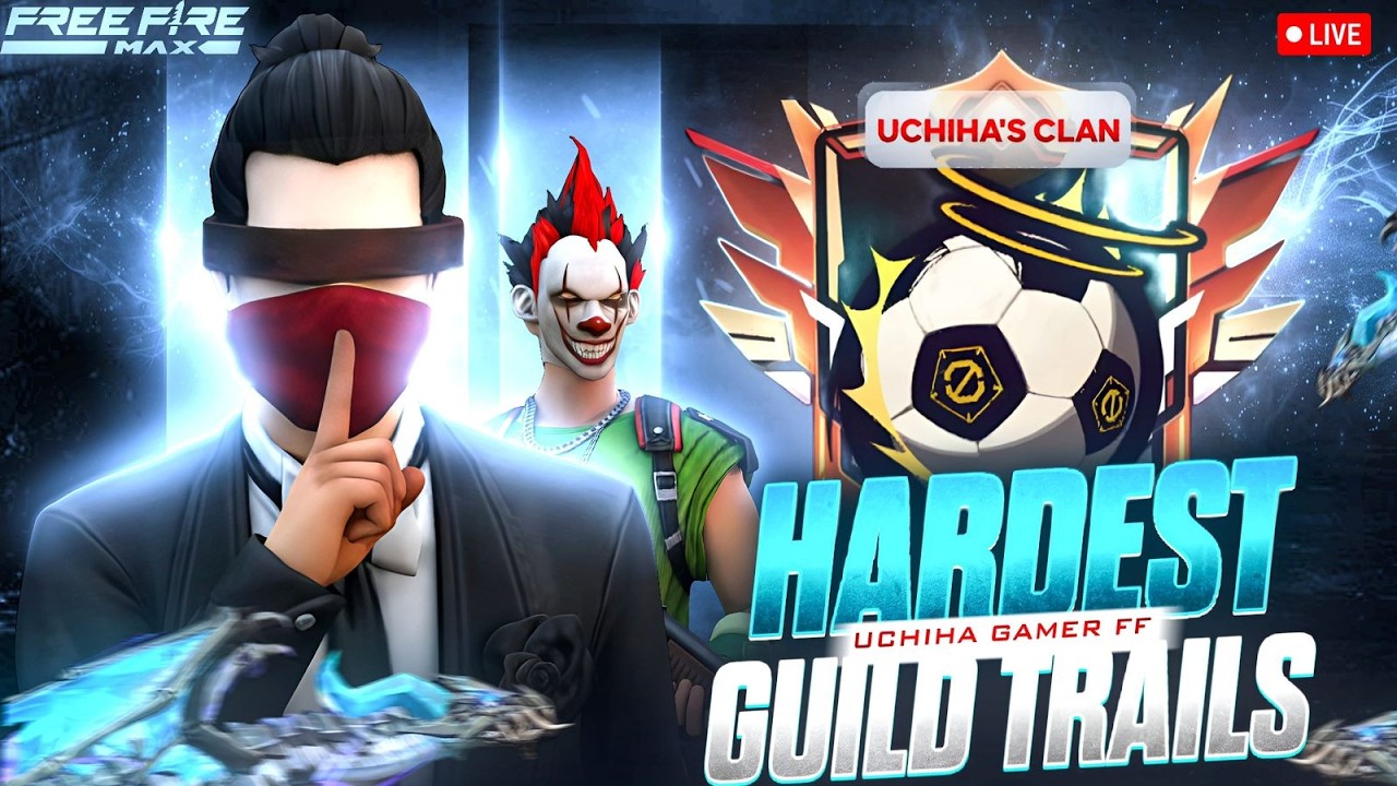 ||UCHUIHA GAMER FF BACK WITH FACE CAM LIVE 🤯|| day 2 live lo kastal || hardest guild test #ff