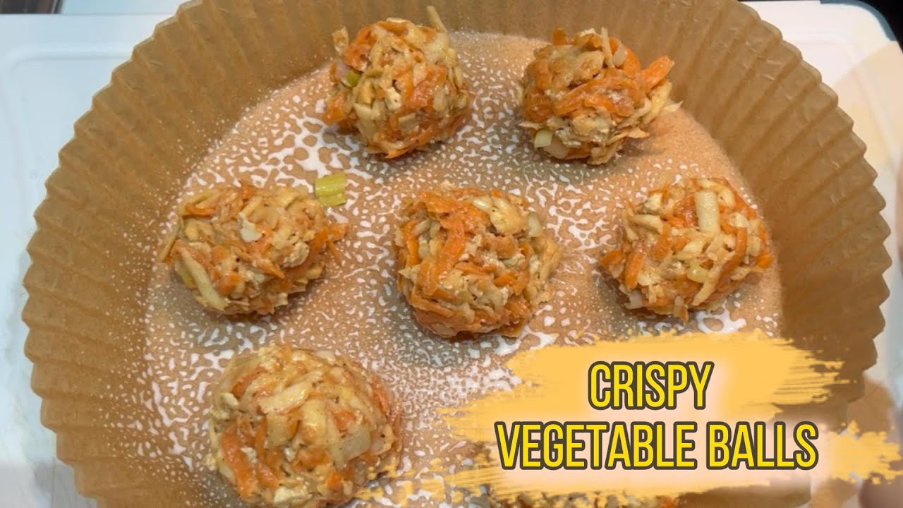 Crispy Vegetable Balls | Easy Air Fryer Recipe (No Music)