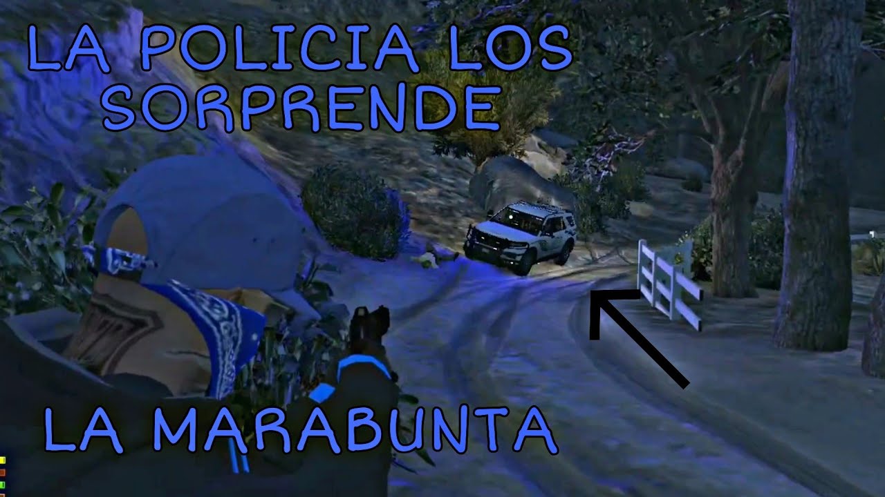 La policía llega al punto de venta de las semillas mientras la mara estaba ahí | [Forasteros RP]