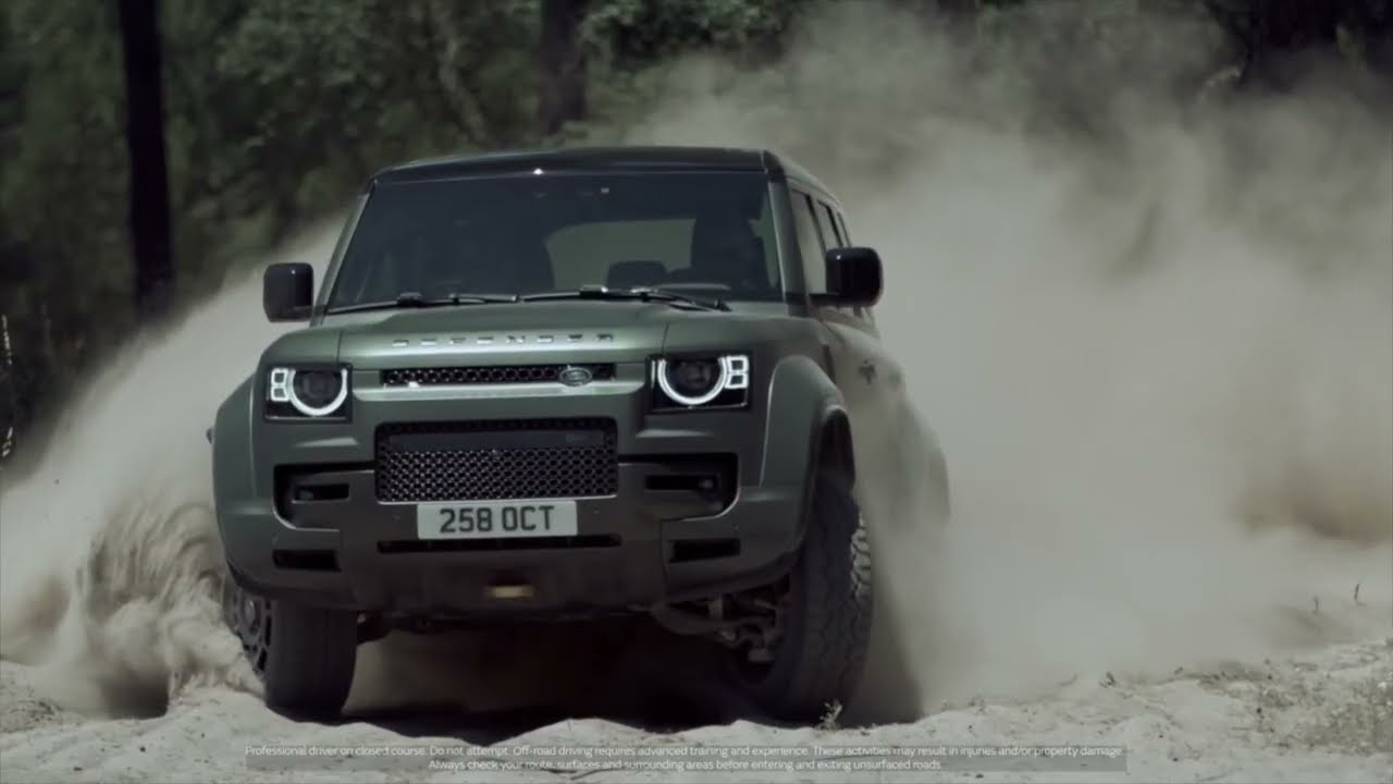 2025 Land Rover Defender OCTA in Faroe Green Driving Video