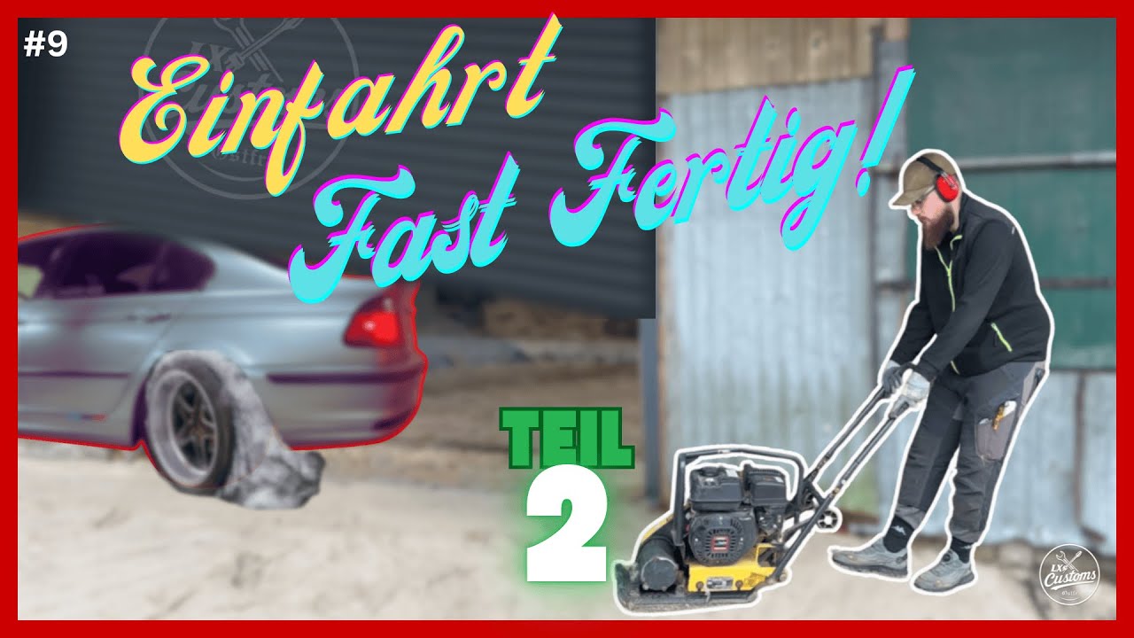 Neue Einfahrtstore + großer Fortschritt! Einfahrt pflastern & BMW E46 in der Garage | Teil 2 #bmwe46