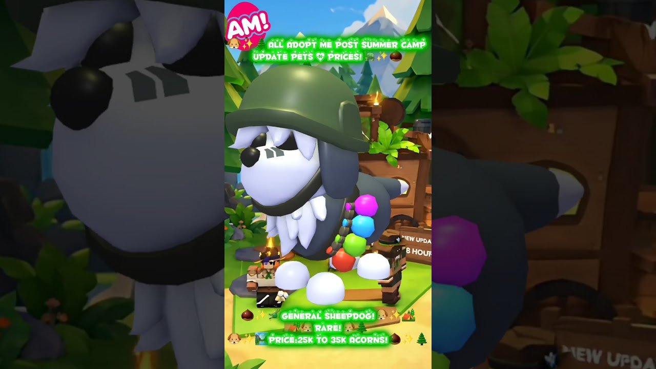 🐶✨️🏕All Adopt Me Post Summer Camp Update Pets & Prices!🌲✨️🐢#adoptme #roblox #adoptmeupdate