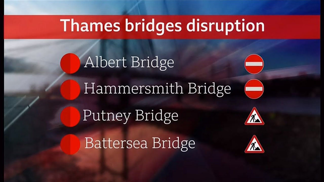 London bridges chaos: Motorists face delays as FOUR Thames crossings hit, closures or road works(UK)
