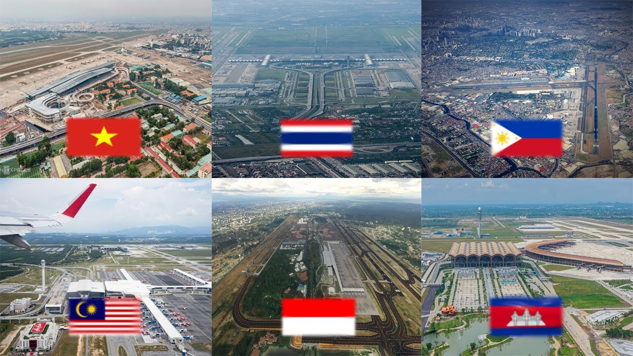 International airports operating in six country in southeast Asia🛬 2025