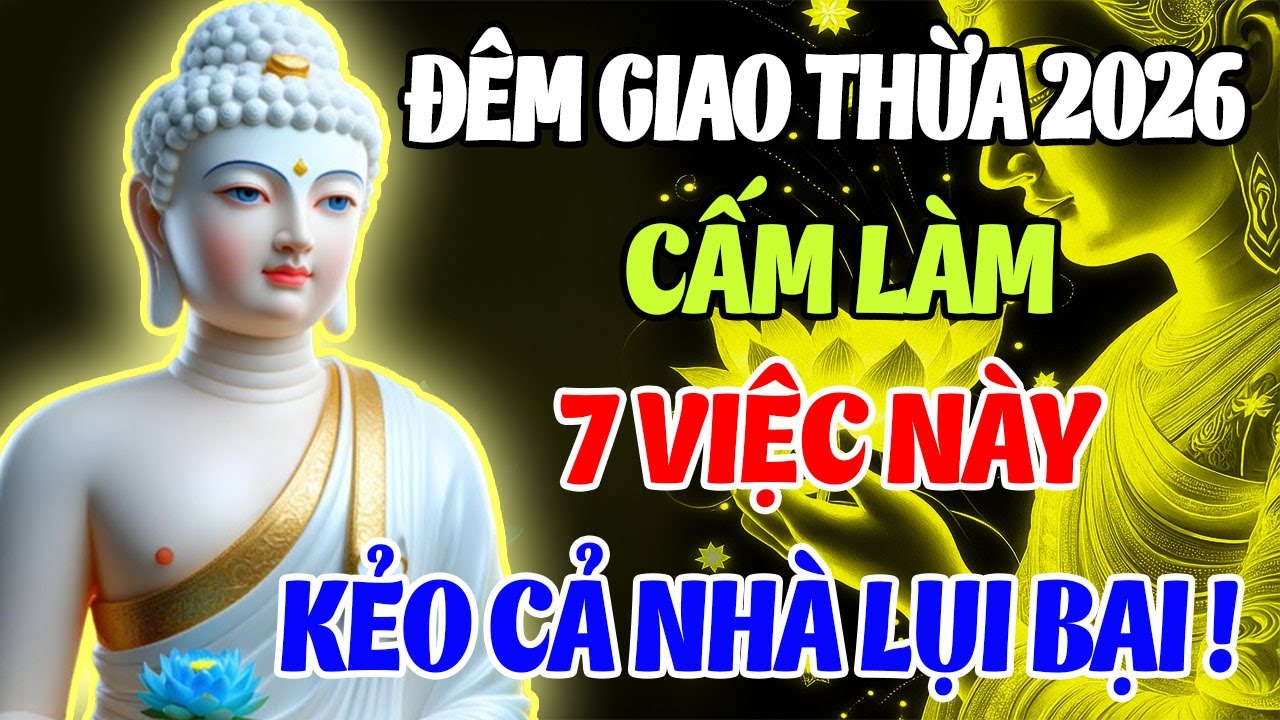 Đêm Giao Thừa Tết 2026: 7 Điều NÊN TRÁNH – Kẻo Hao Phúc, Tán Lộc, Tiền Của Đi Hết