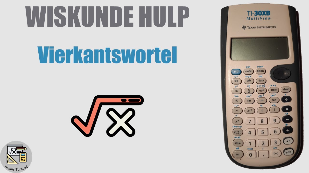 TI-30X - Vierkantswortel van een getal berekenen