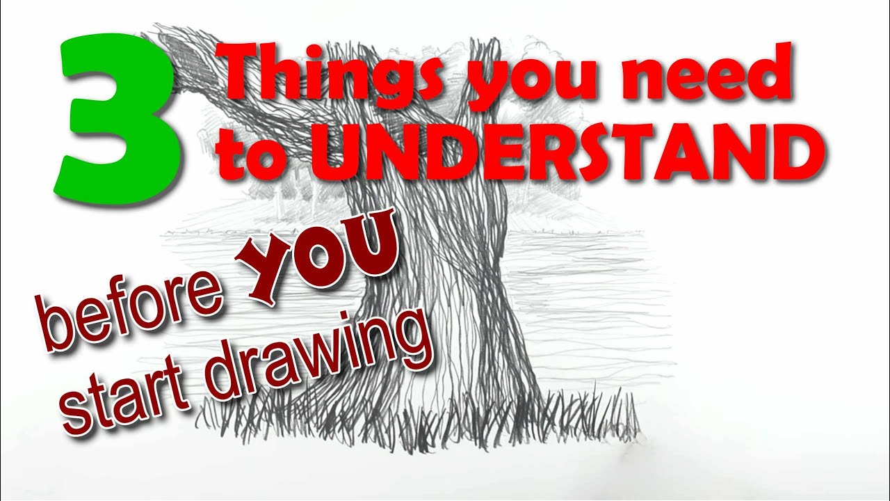 Starting to Draw? Three Astonishing Things to Know when drawing Landscape - PART 3
