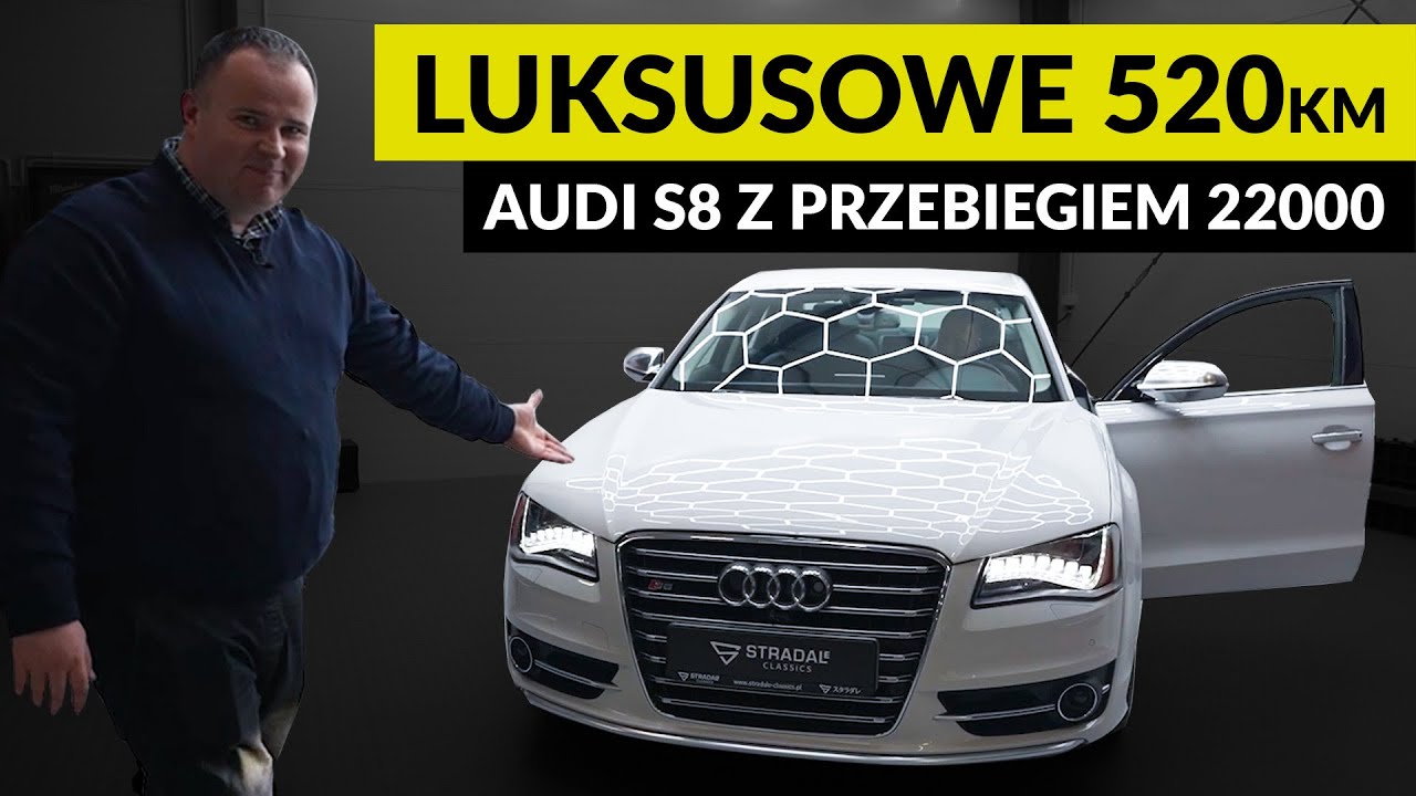 Luksusowe 520 KM. Audi S8 2013 z przebiegiem 22 tysiące kilometrów.