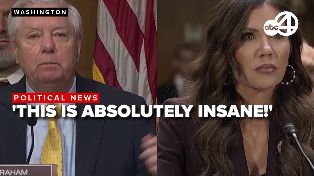 'America is under siege!' Lindsey Graham says, while praising Noem during oversight hearing