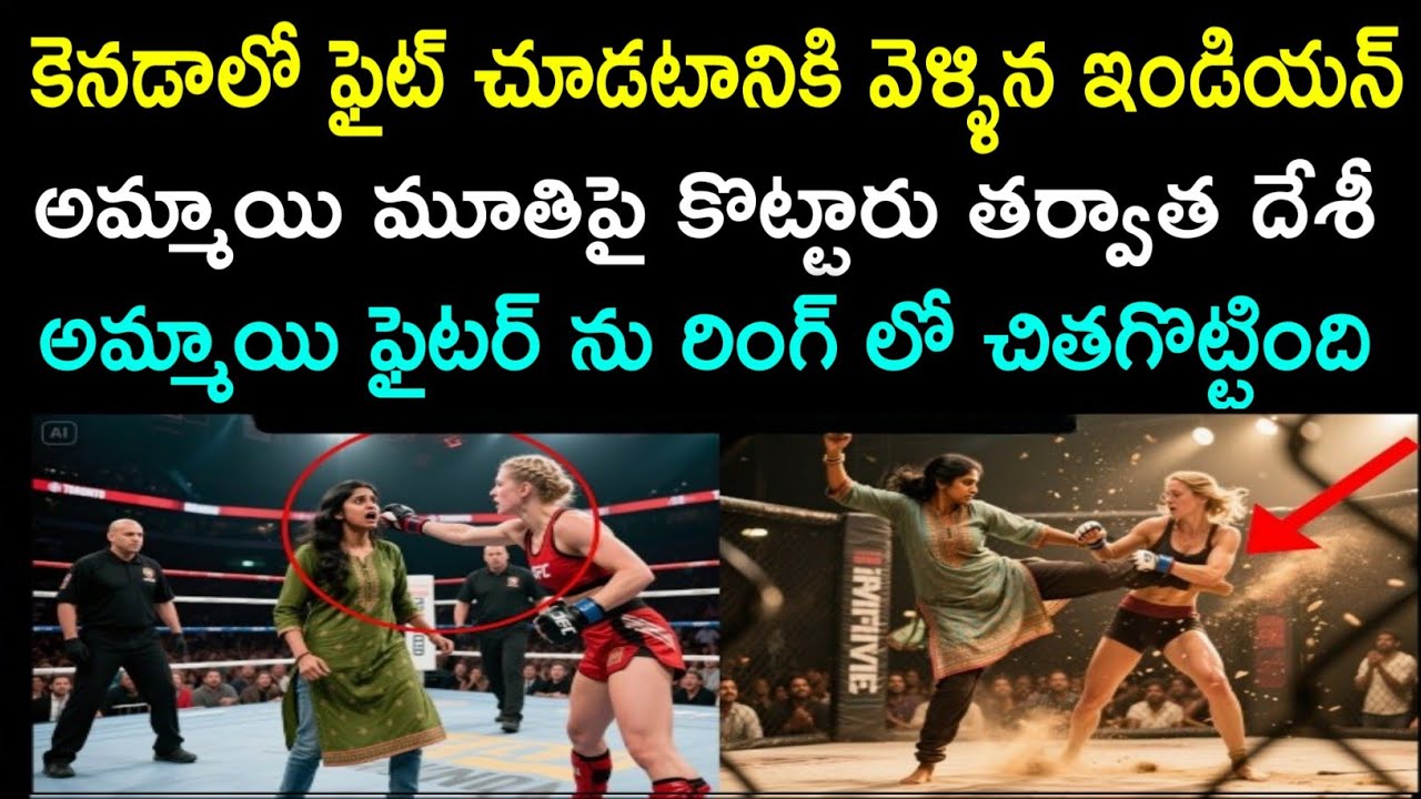 కెనడాలో ఫైట్ చూడటానికి వెళ్ళింది భారతీయ మహిళ. ఫైటర్ చెంపదెబ్బ కొట్టారు తర్వాత ఆమె చేసిన పనిచూసి షాక్