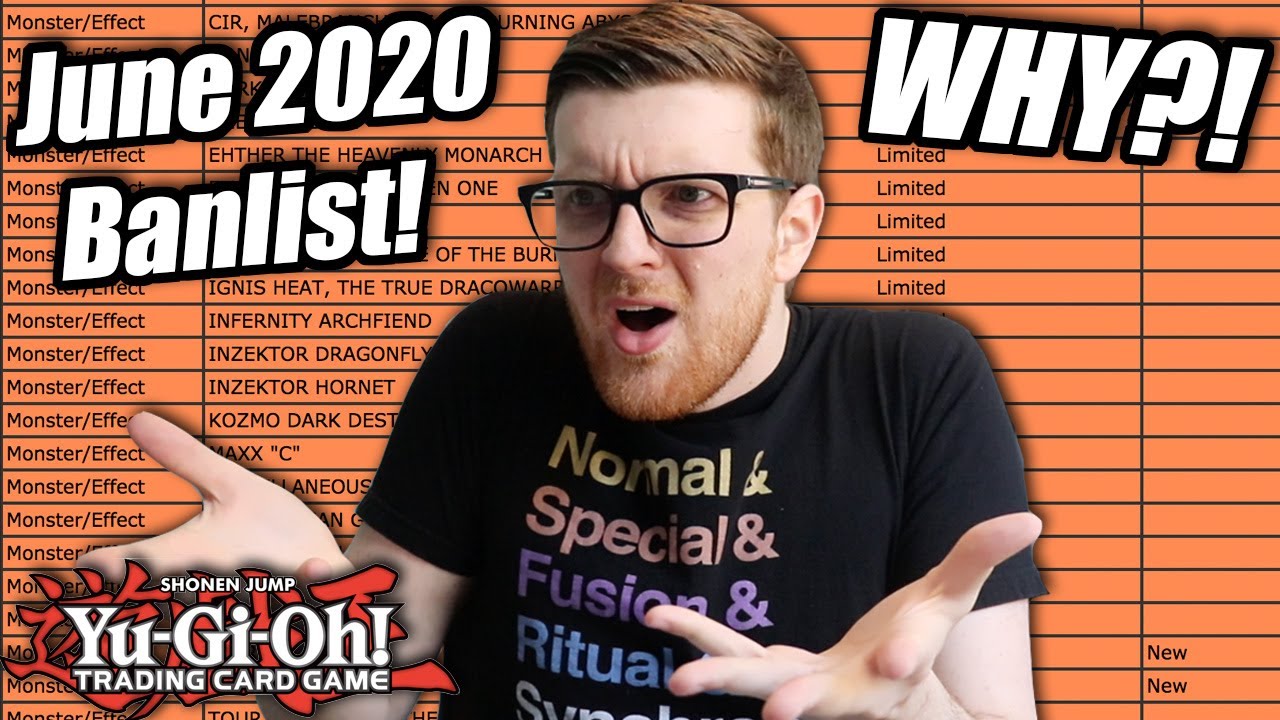 The WORST Yu-Gi-Oh! Official June 2020 Banlist! LIVE REACTION!