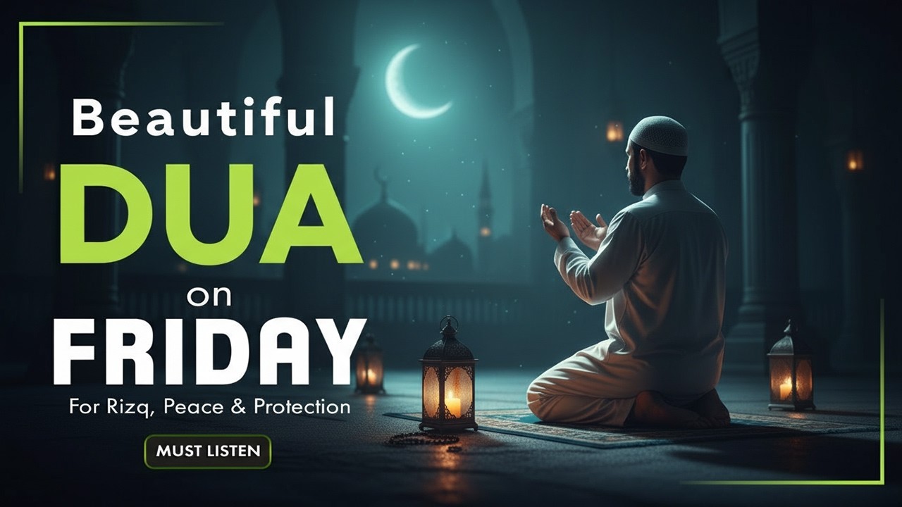 Beautiful Dua on Friday☀️ For Rizq, Peace & Protection | Embrace the Barakah of Jumuah |