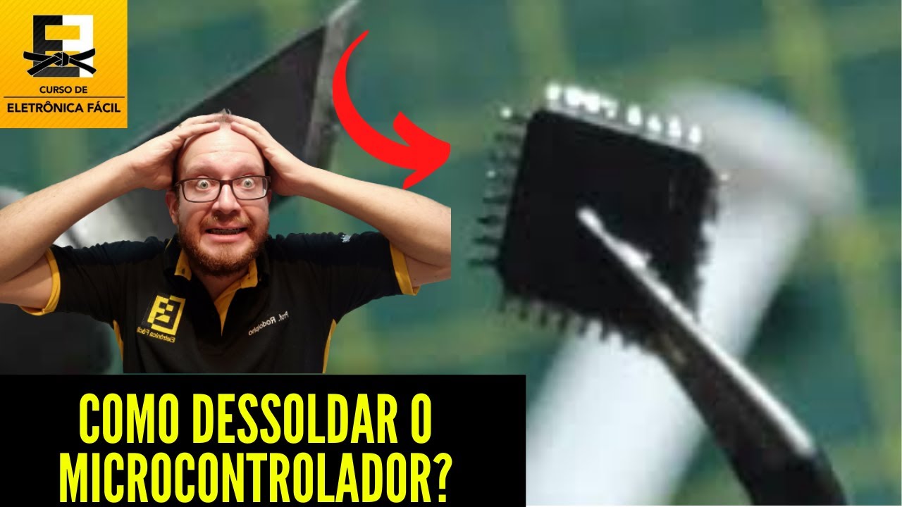 Como Dessoldar um Circuito Integrado SMD de 32 Terminais Passo a Passo? Eletronica Facil