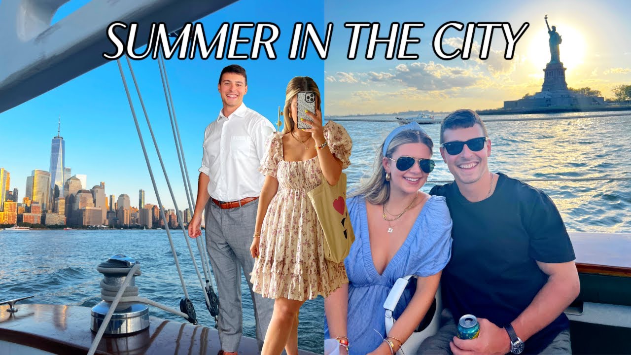 SUMMER IN THE CITY DAY 10: visiting my bf at work, sunset sailboat ride, dance cardio class