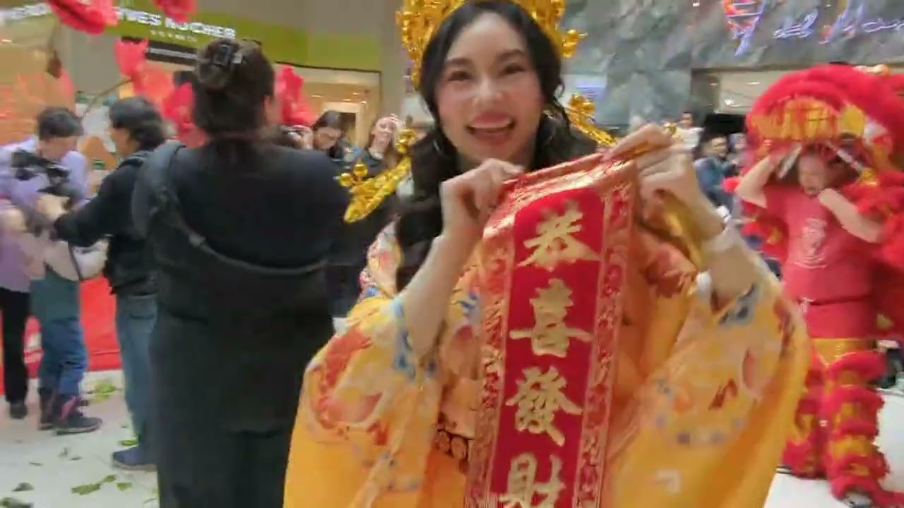 Chinese Lion Dance At Champlain Mall For Lunar New Year