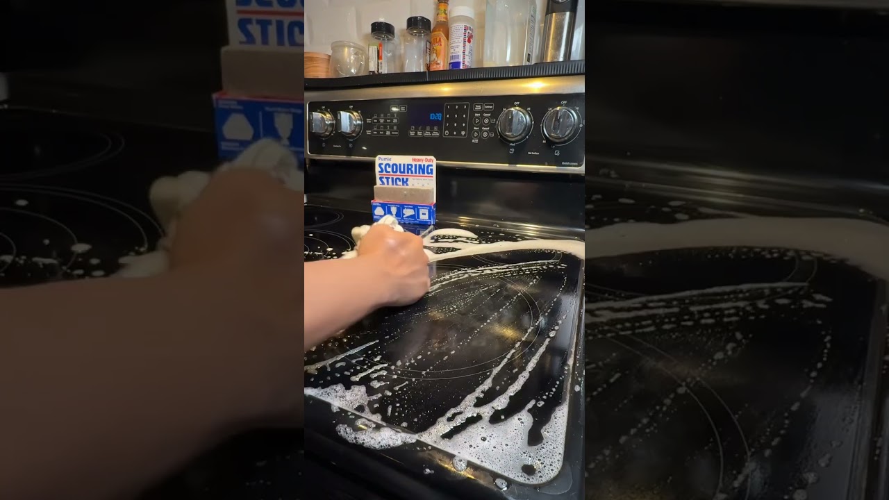 Have you ever used a pumice stone on your stove? #cleaning #cleaningtips