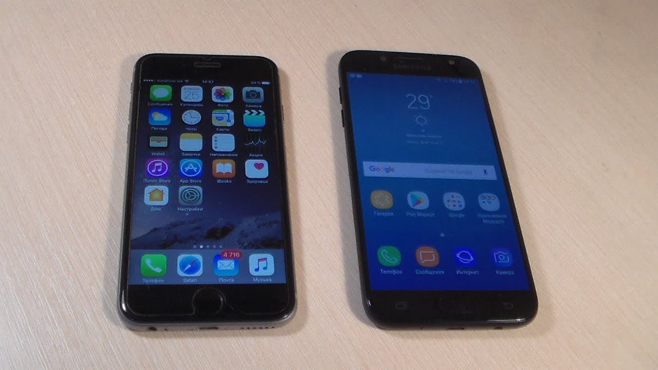 Samsung Galaxy J5 2017 vs iPhone 6S