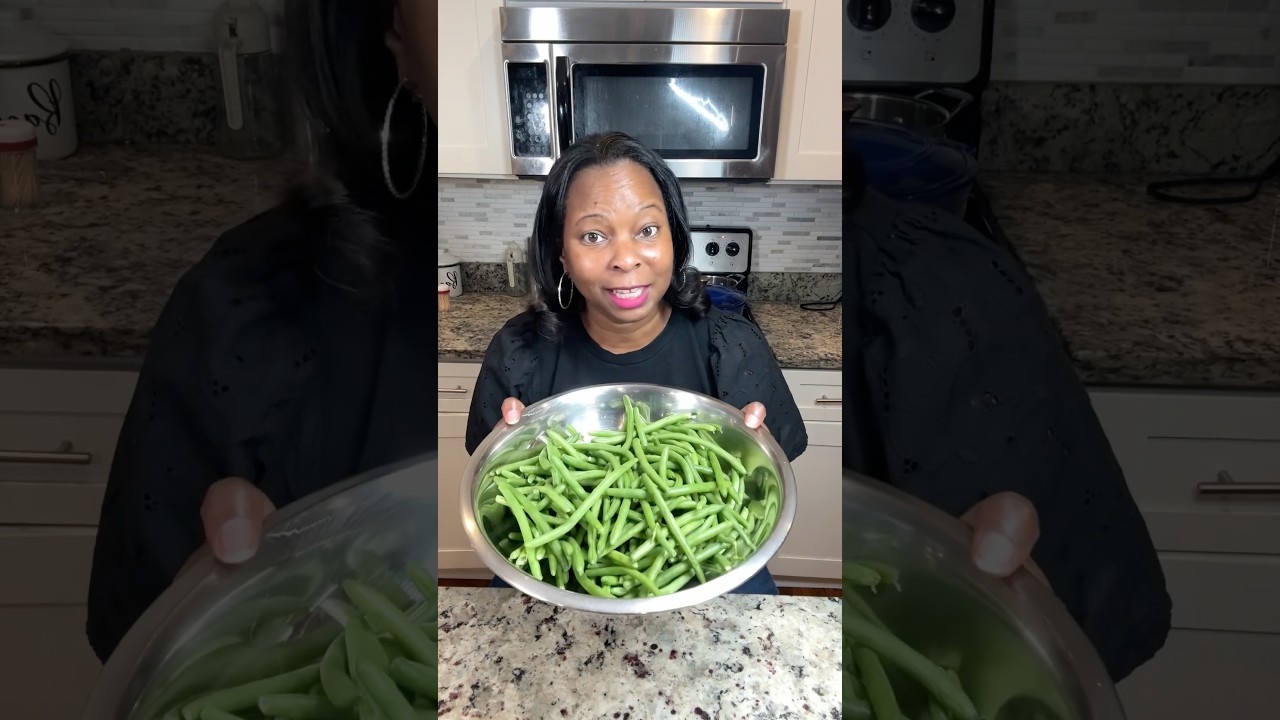 Homemade String Beans #recipe #thanksgivingsides