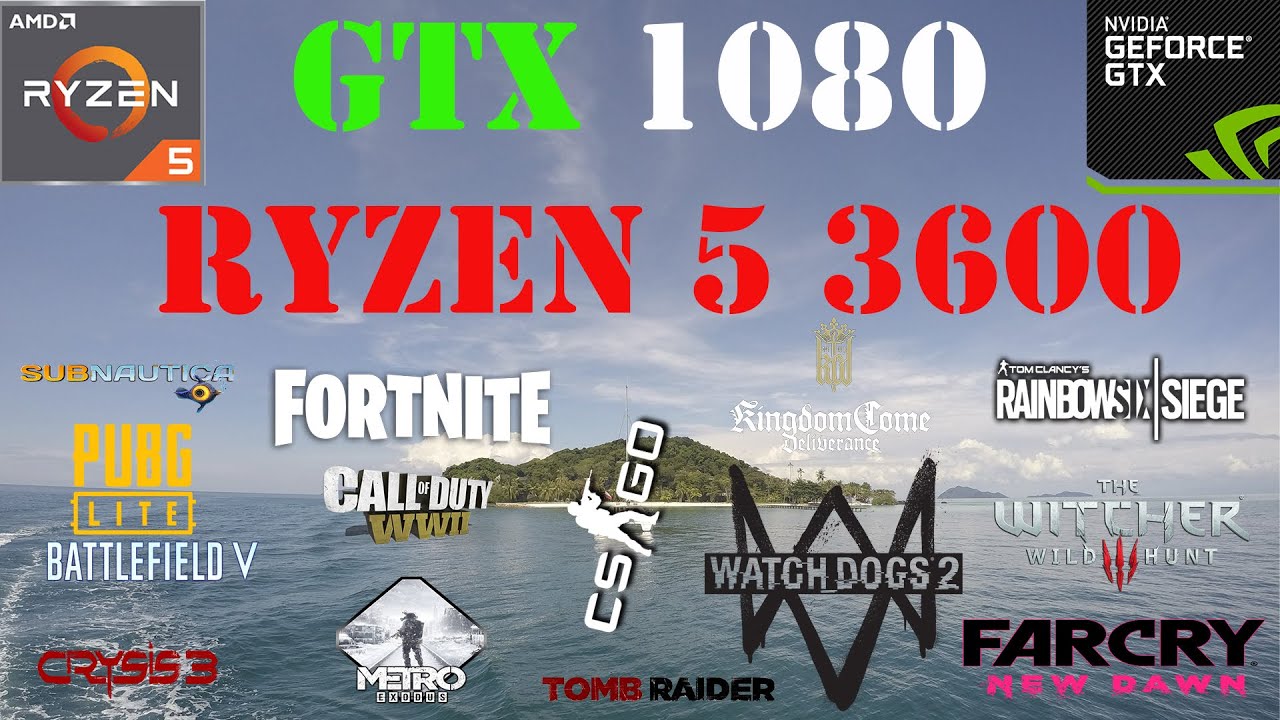 Ryzen 5 3600 + GTX 1080 8Gb Test in 16 Games