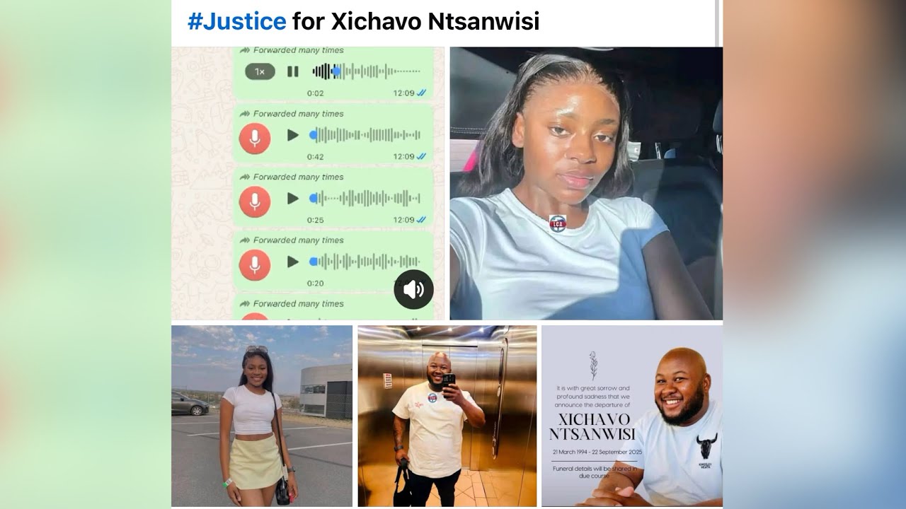 Xichavo Ntsanwisi voice notes before gf unalived him😭💔st@bbéd to d3ath on 📲 #mzansi #gbv #sabcnews 