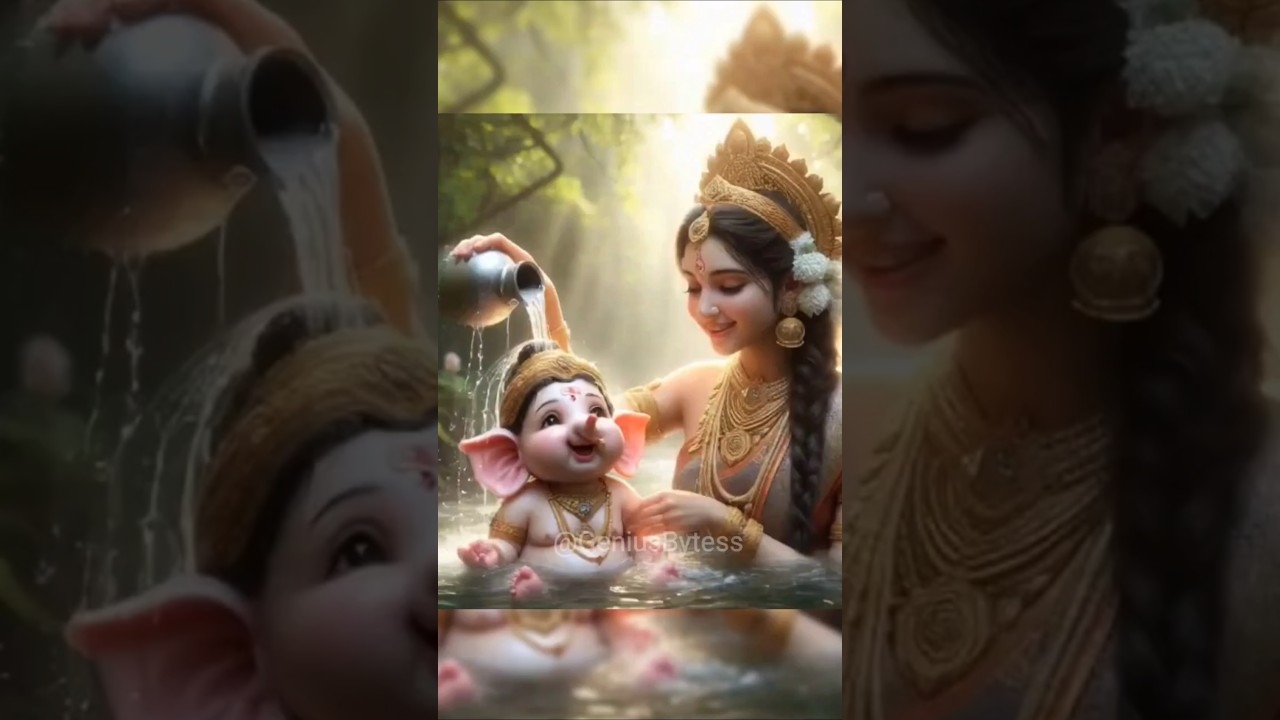 Ganesha And Parvati Mata🙏🧿❤️#ganpati#ganesha#parvati#shorts#shortsfeed#youtubeshorts #cute#trending