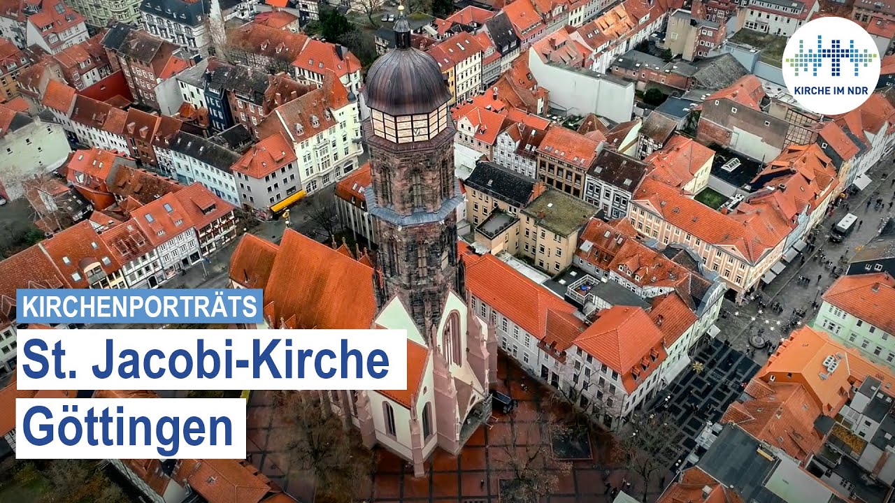 St. JacobiKirche. Die Hallenkirche ist h&ouml;chstes Geb&auml;ude in G&ouml;ttingens Altstadt