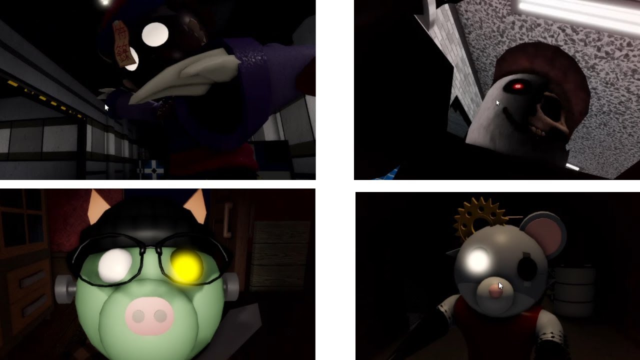 ALL 24 NEW RECOLOR AND COMMUNITY SKINS JUMPSCARES | Roblox Piggy
