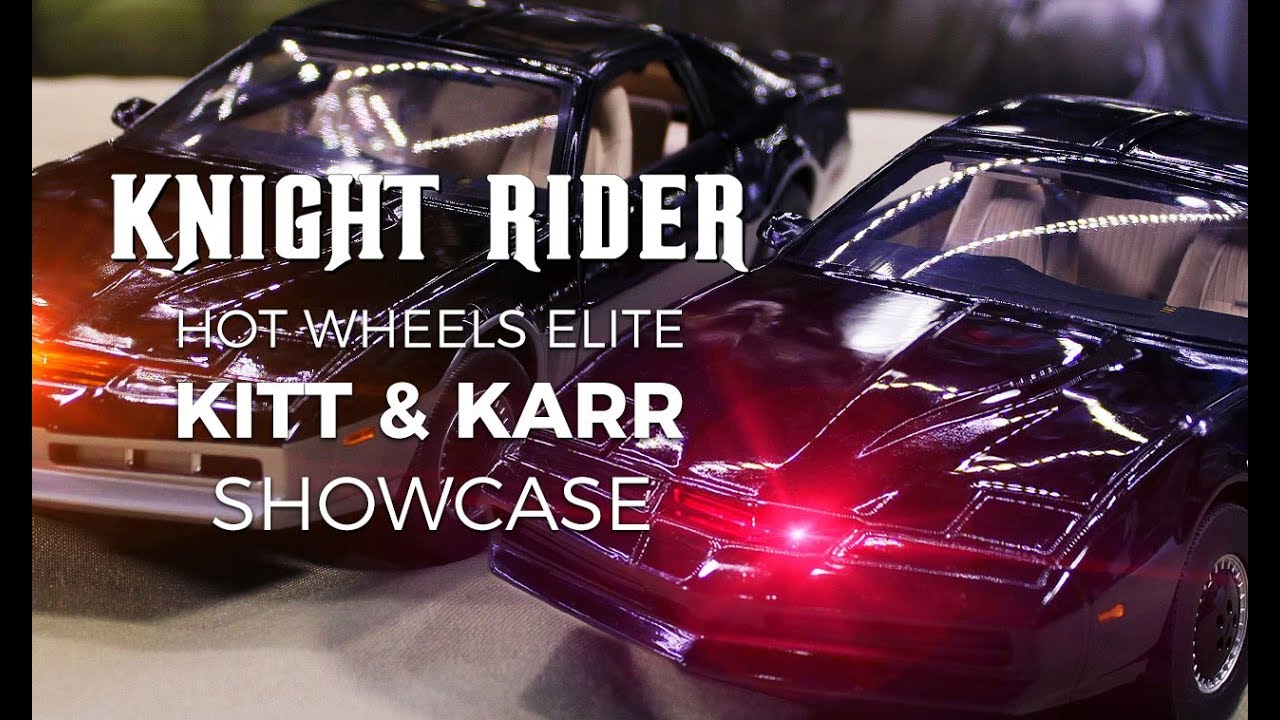 Hot Wheels Elite Knight Rider KITT & KARR 1:18 Scale Diecast Comparison