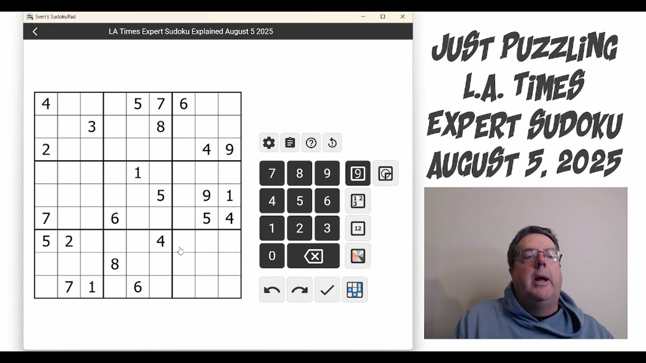 LA Times Expert Sudoku Explained | August 5 2025