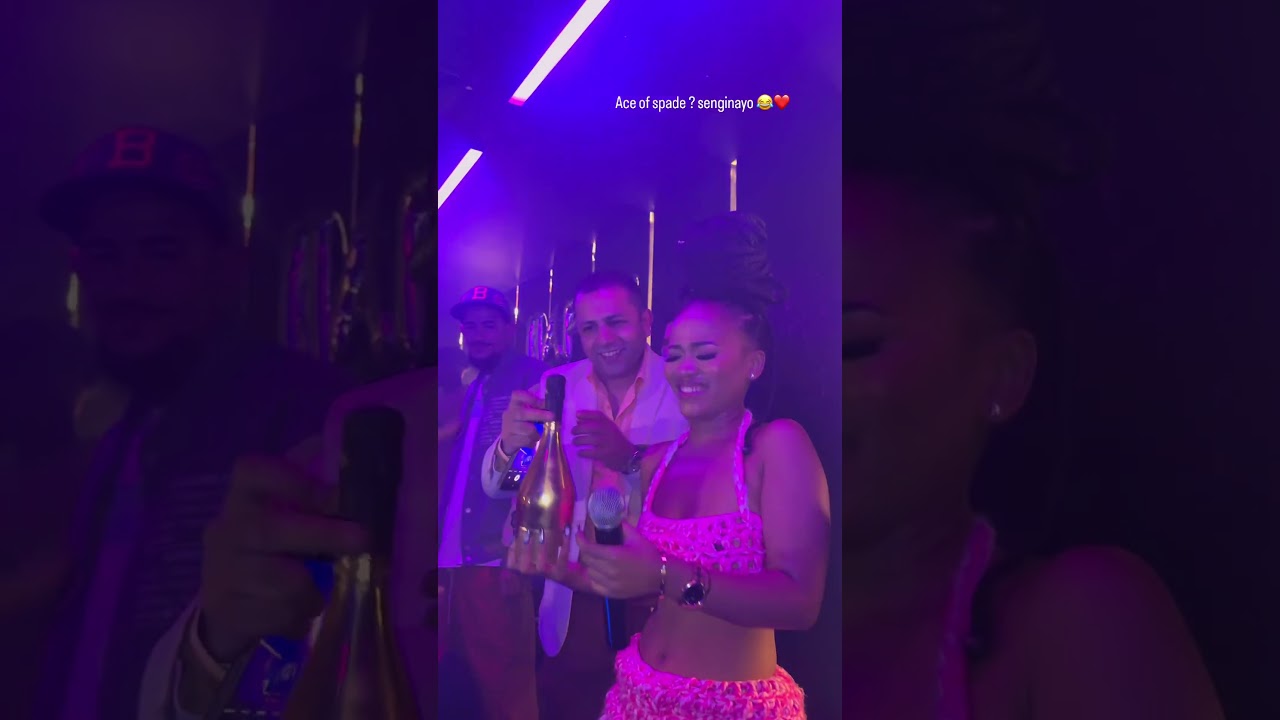Cape Town baller gives Zee Nxumalo Ace of Spade on stage!