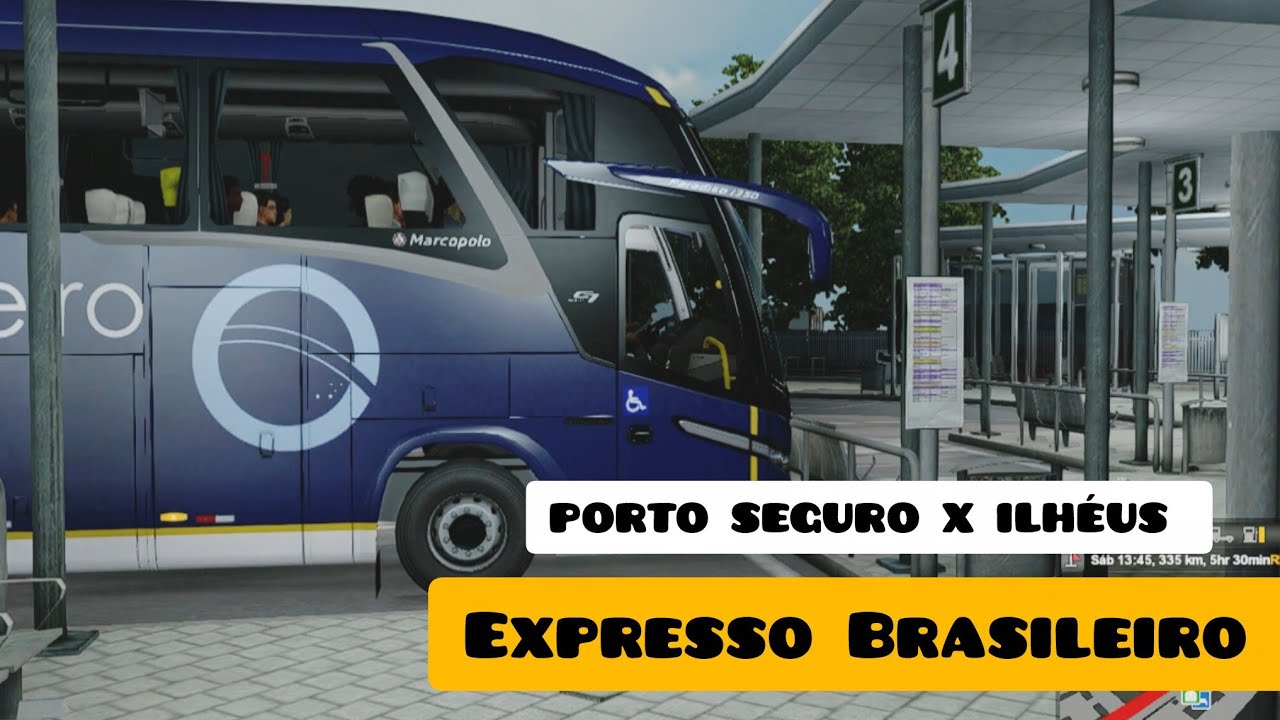 Expresso Brasileiro + conexão Viação Rota transportes: Porto seguro x Ilhéus ETS 2 | Modbus 