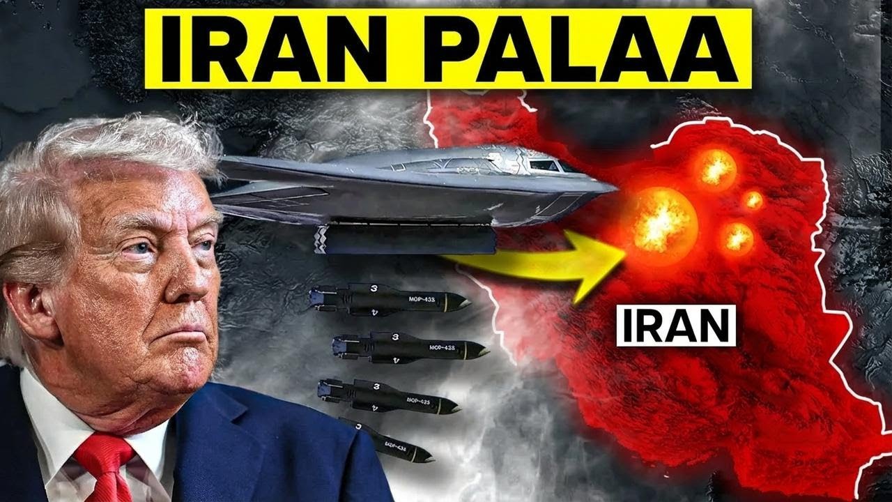 B-2-hävittäjä pudottaa 900 kg bunkkeripommin Iraniin