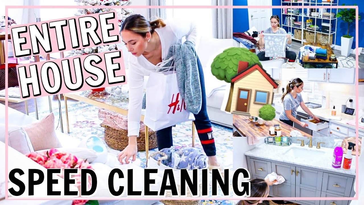 ENTIRE HOUSE SPEED CLEANING 2020! EXTREME CLEAN WITH ME | ALL DAY CLEANING MOTIVATION!