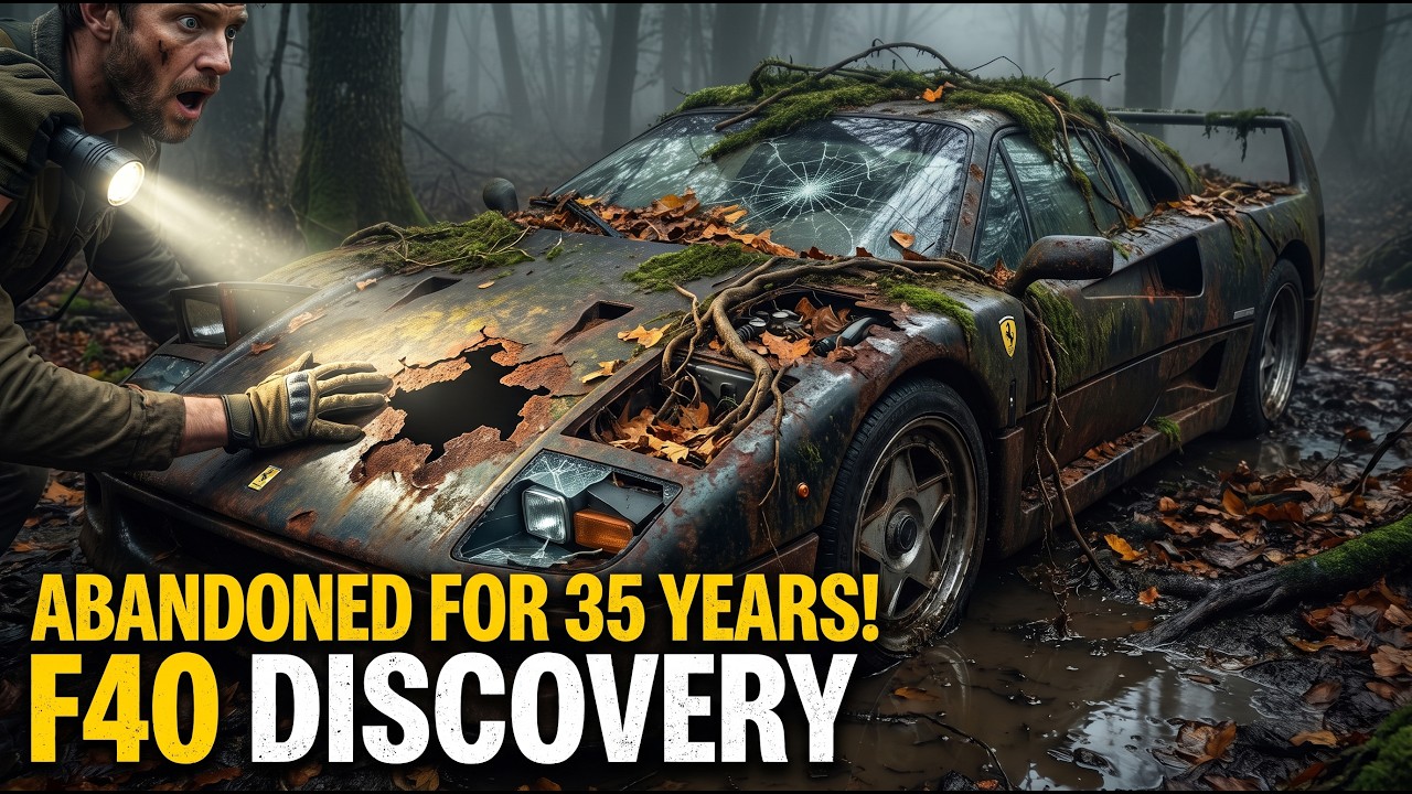 We Found a Rusted Ferrari F40 in the Forest — Full Restoration to Perfection