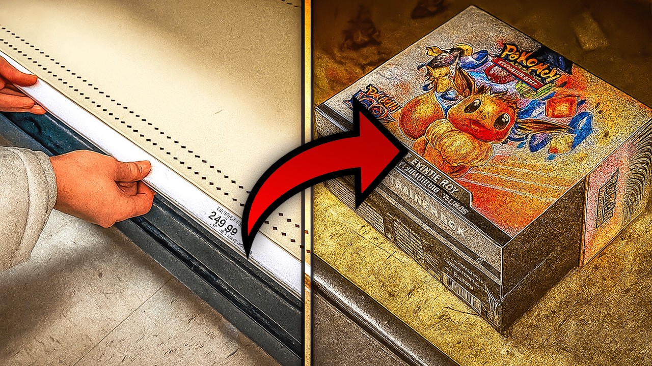 HIDDEN Pokemon Cards Found Under Store Shelves! (INSANE)