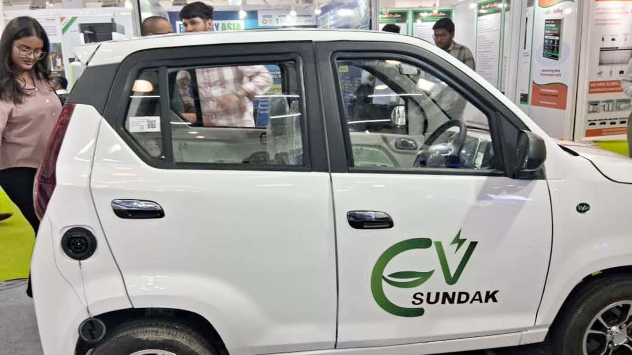 Sundak EV Showcases Mini EV Car | EV India Expo 2025 | India Expo Mart
