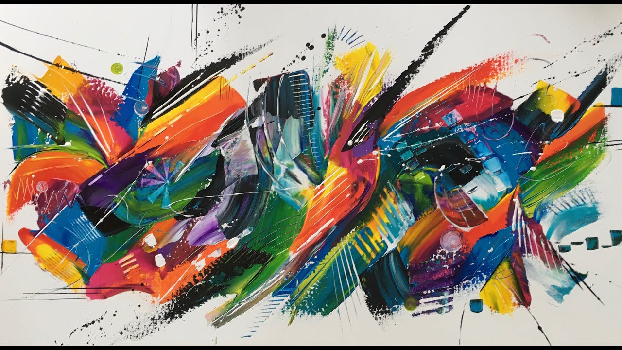 Démonstration peinture abstraite - Lilian Fournier #21