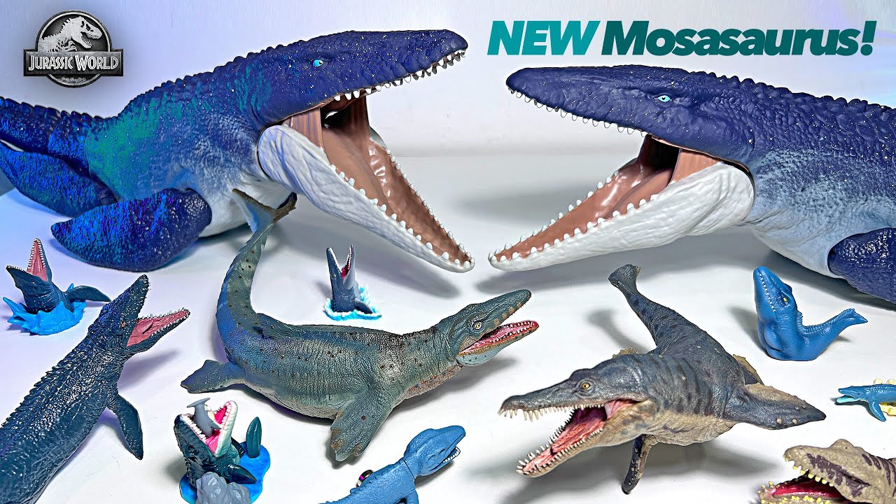Unboxing NEW Mosasaurus & Kronosaurus Toys! Plesiosaurus, Dakosaurus, Liopleurodon, Sarcosuchus