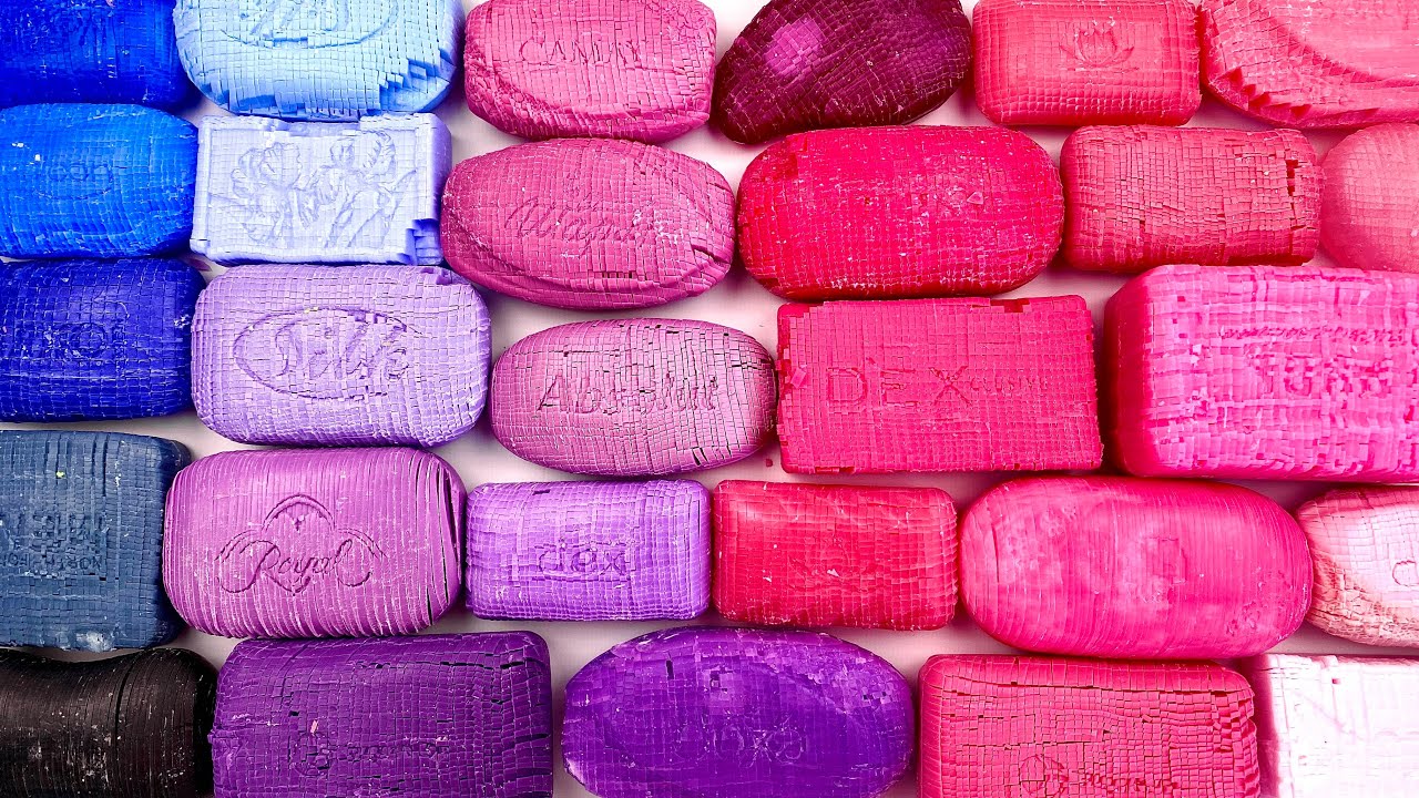ASMR soap cubes 💗💜💙 Cutting soap 🎲 So satisfying video 🤤