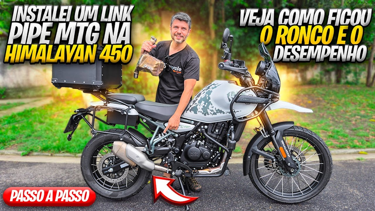 INSTALAMOS UM LINK PIPE DA MTG NA HIAMALAYAN 450 - PASSO A PASSO - RETIRAMOS A MARMITA - COMO FICOU?