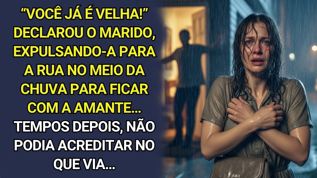 Você já é velha: marido expulsa a esposa para ficar com a amante. Tempos depois, ao vê-la, arrepende