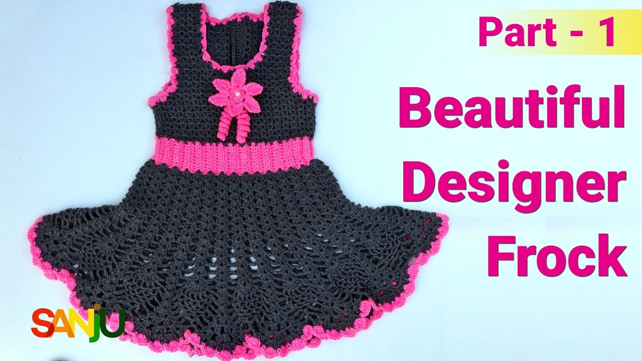 Beautiful designer frock for 2-3 years baby girl | How to make top of frock - Part 1