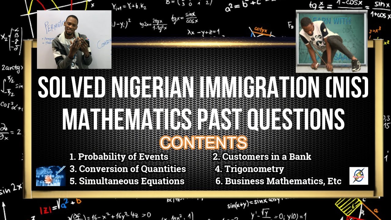 Nigerian Immigration (NIS) Mathematics Questions