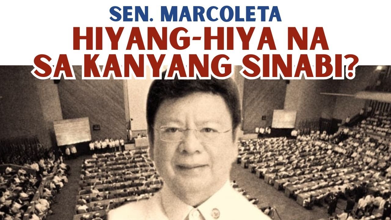 SEN. MARCOLETA, HIYANG-HIYA NA SA SINABI NIYA?